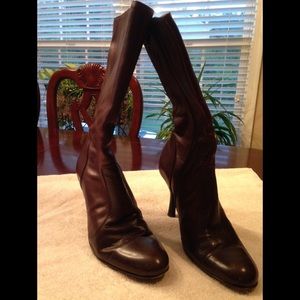 Coach Brown Leather Boots